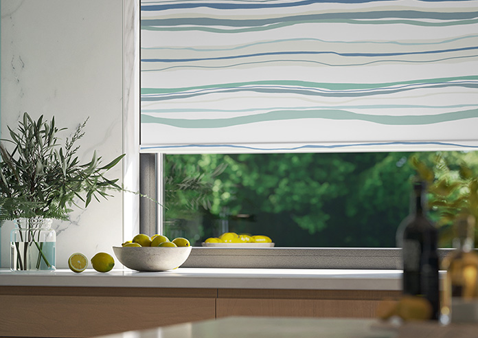 Seaside Waves, Green - Roller Blind - Image 5
